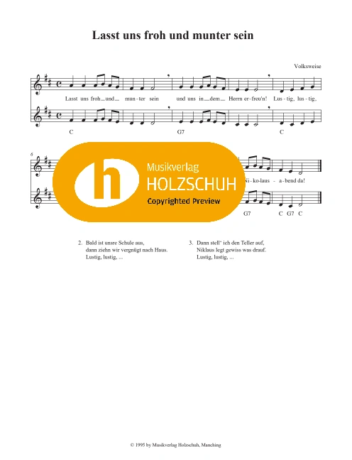 Lasst uns froh und munter sein